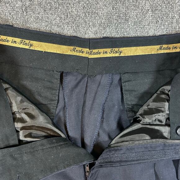 Adolfo 2pc Suit Super 120's 100% Wool Sport Coat Blazer Made in Italy 40R 34W - Picture 14 of 16